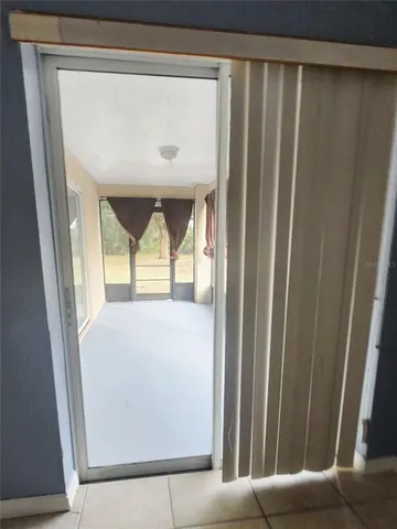 a view of front door