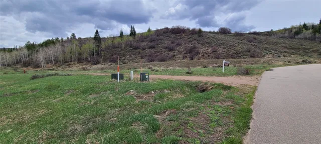 a view of a lake with a mountain in the background