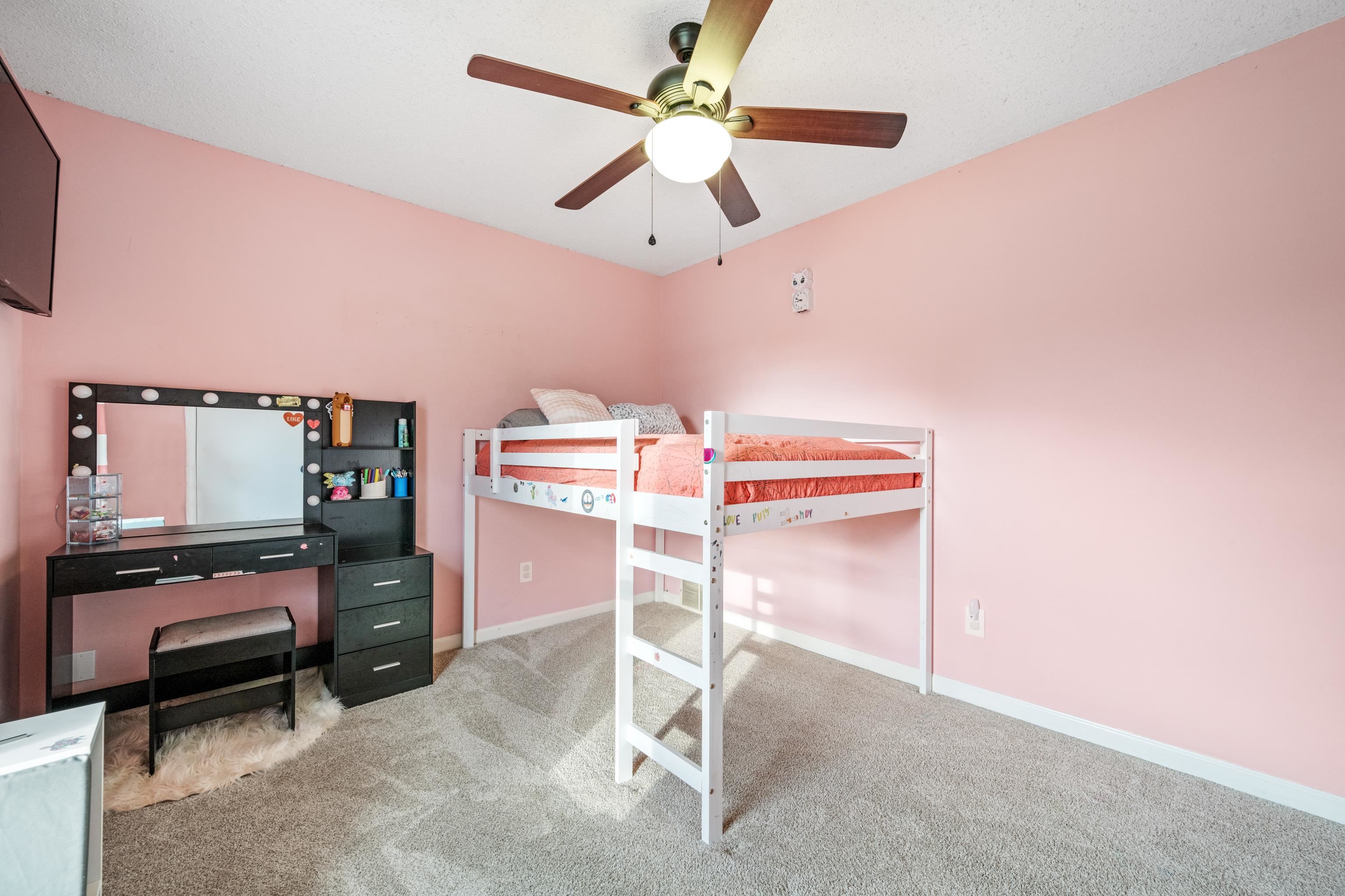 608 King Ridge Cove Collierville, TN 38017 - Photo 19 of 32 Bedroom featuring light colored carpet and ceiling fan