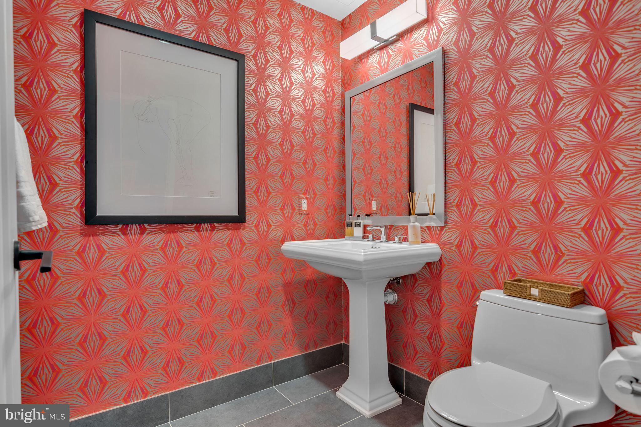 1300 4th Street Southeast, Unit PH2 Washington, DC 20003 - Photo 15 of 60 Step into the colorful oasis of a hall bath.