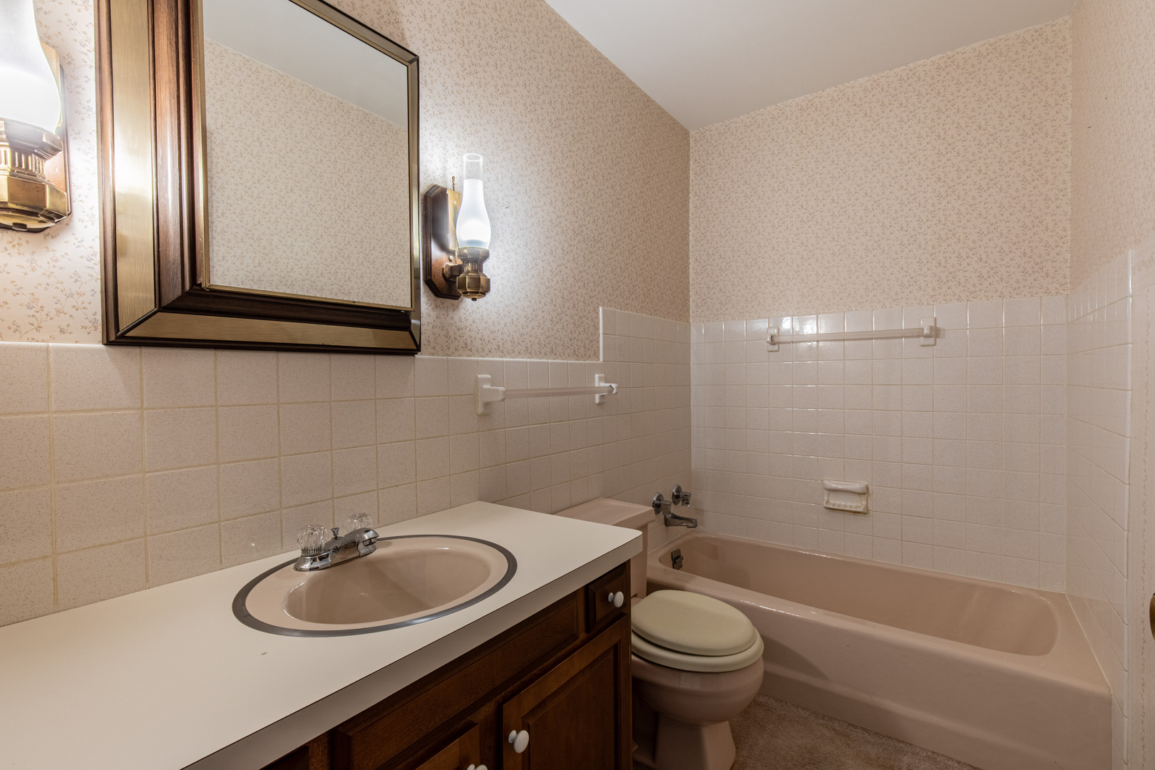 1403 Timothee Lane Mendota, IL 61342 - Photo 16 of 28 a bathroom with a sink a toilet and a mirror