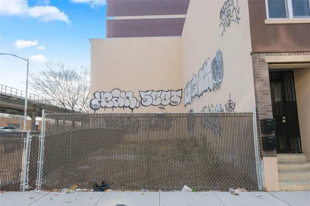 a front view of a building