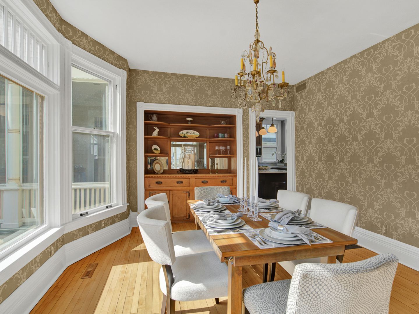 22 Orchard Place Hinsdale, IL 60521 - Photo 14 of 34 a view of a dining room with furniture window and outside view