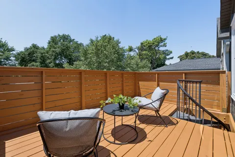 a view of outdoor space with seating space