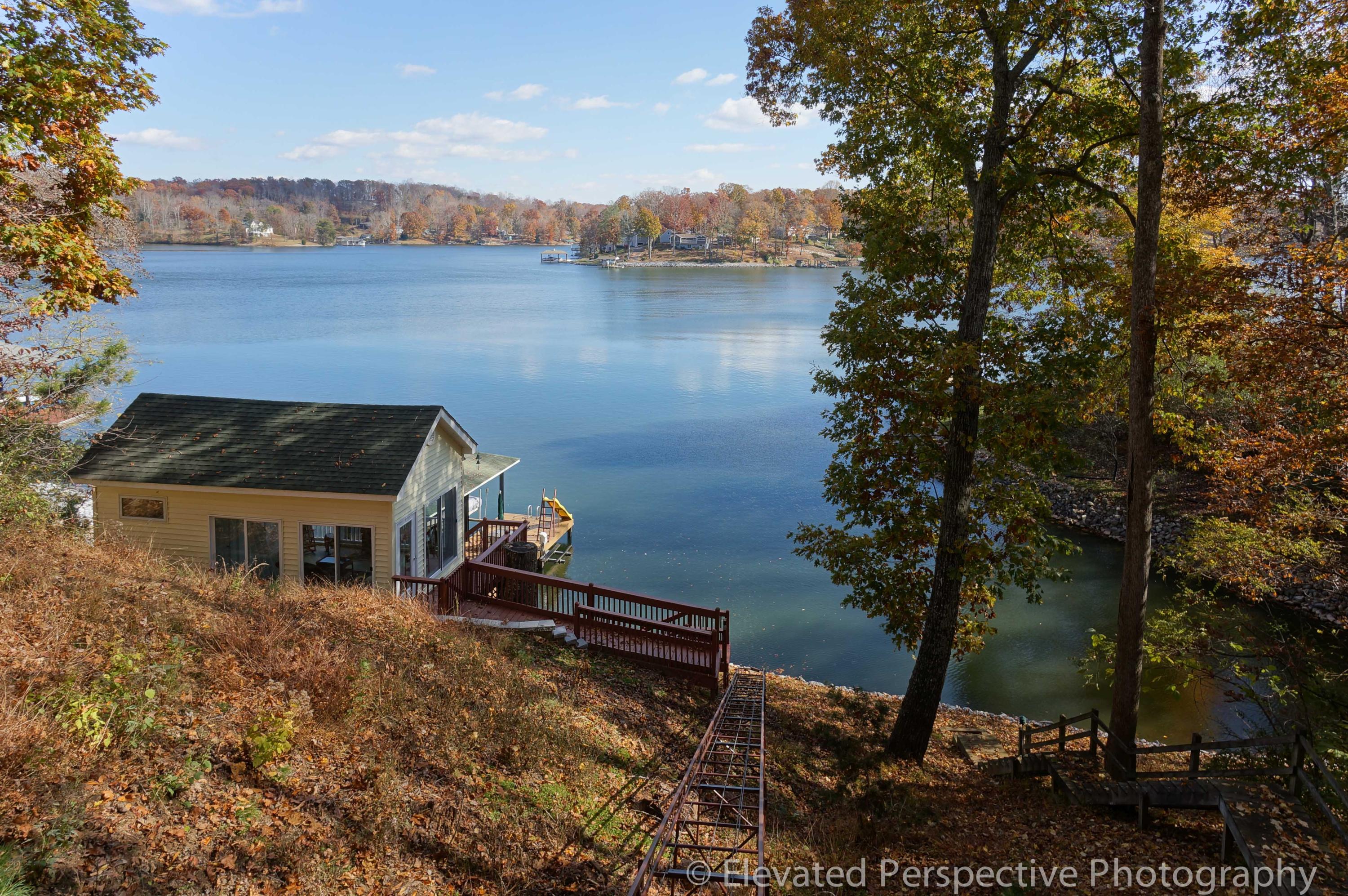 6248 Horseshoe Bend Road Goodview, VA 24095 - Photo 9 of 32 Enjoy Lake Views Coming Down the Tram