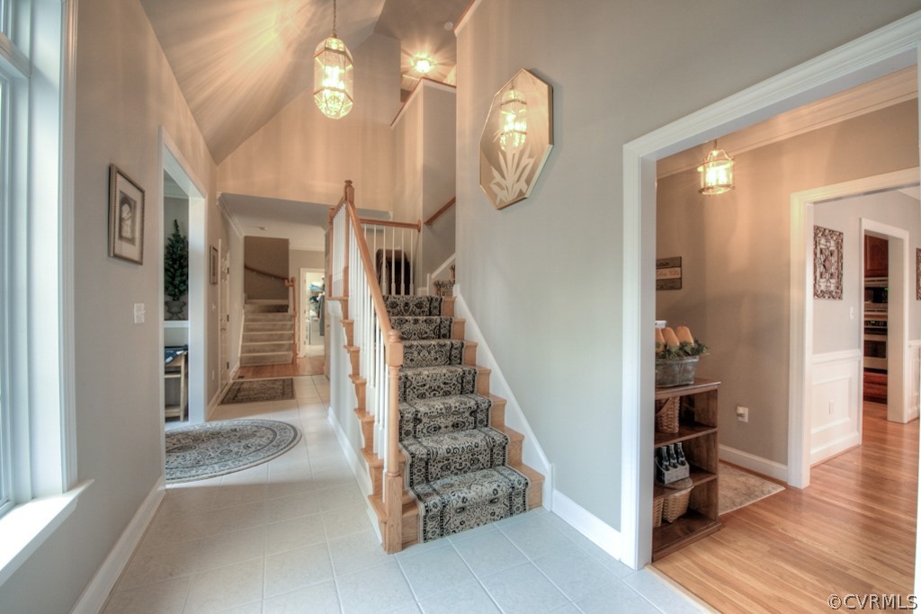 5800 Spinnaker Cove Road Midlothian, VA 23112 - Photo 13 of 50 Double staircase leading to second floor.
