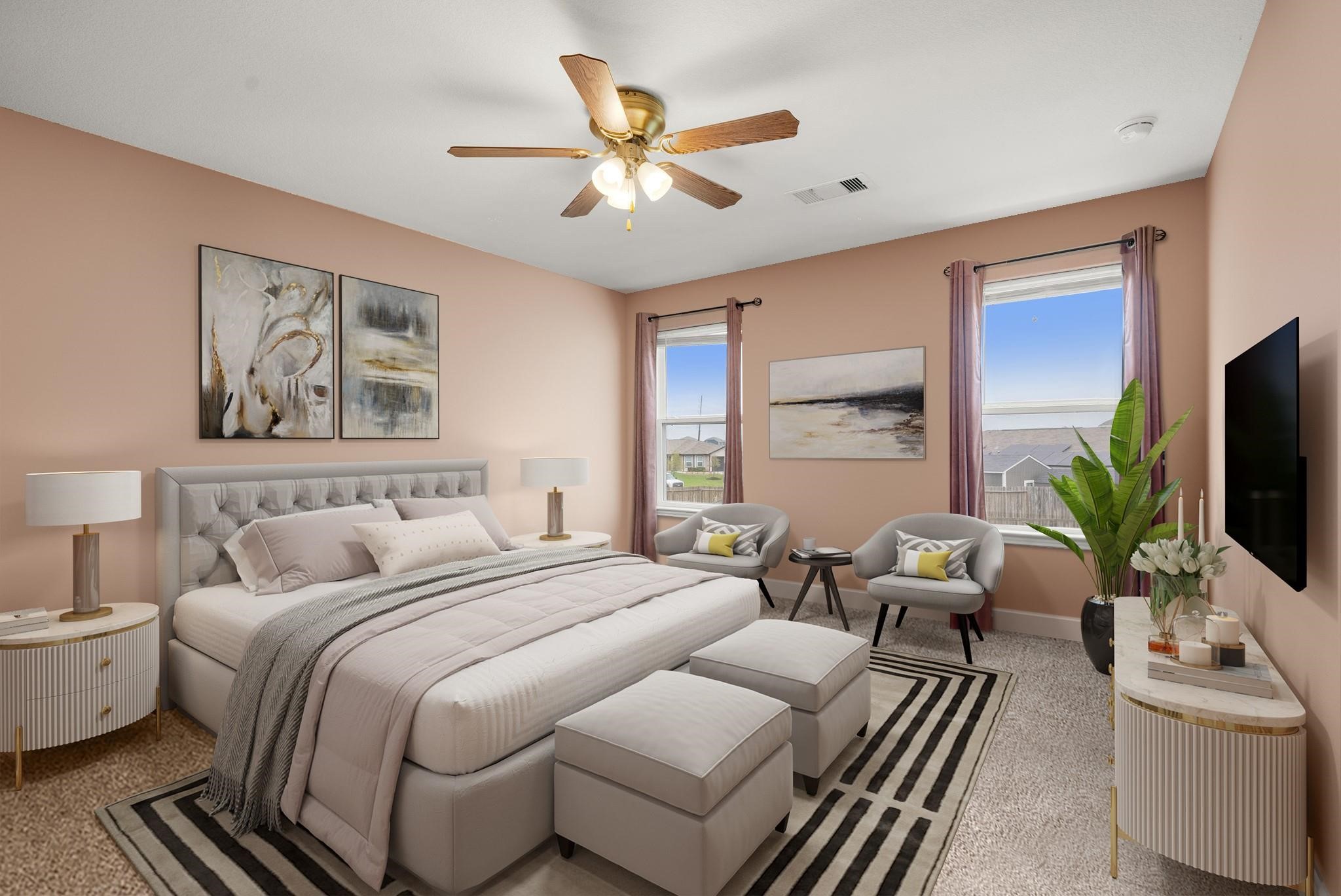 8018 Distant Harbor Road Cove, TX 77523 - Photo 7 of 14 Primary Bedroom *virtually staged*