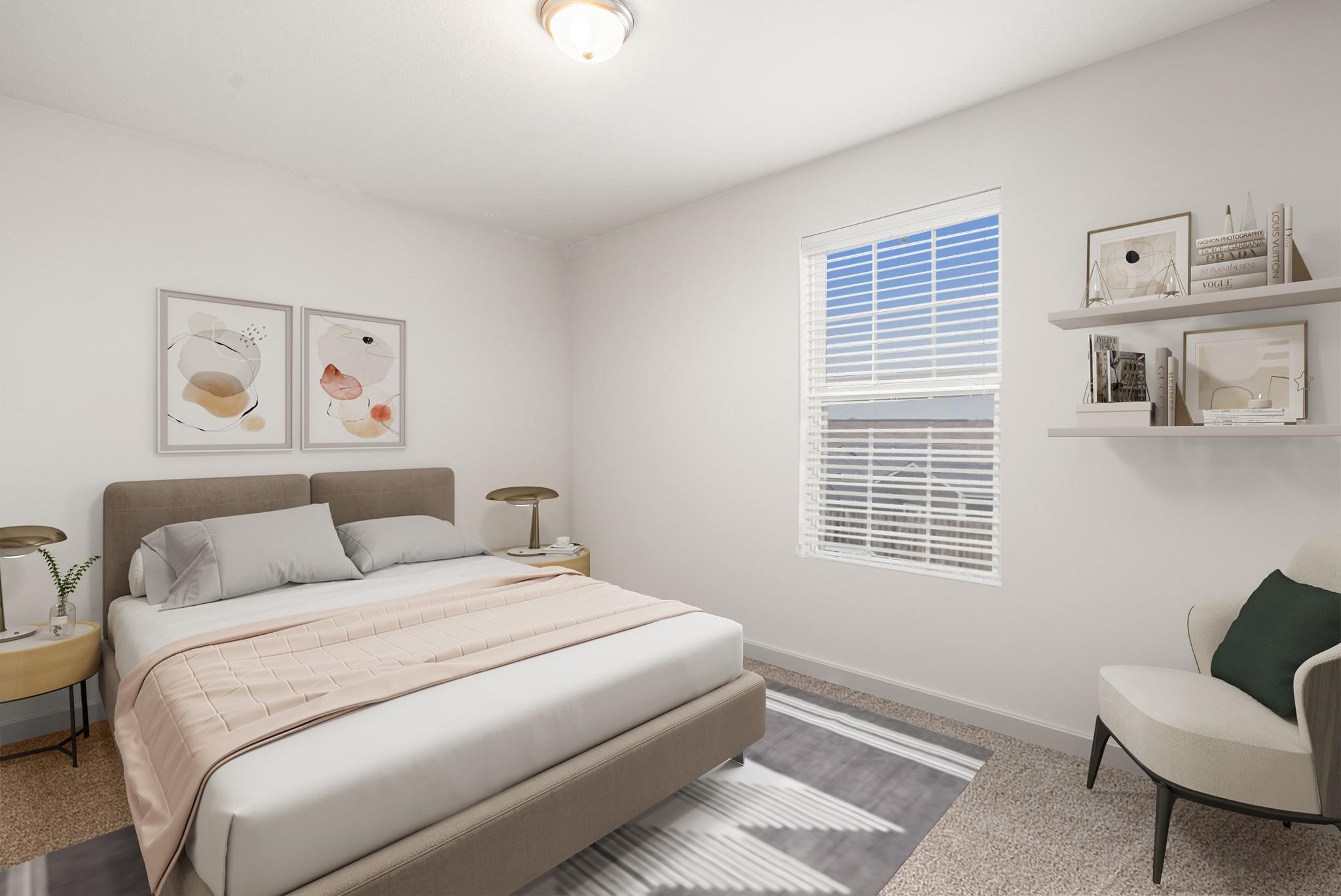 8018 Distant Harbor Road Cove, TX 77523 - Photo 10 of 14 Second bedroom *virtually staged*