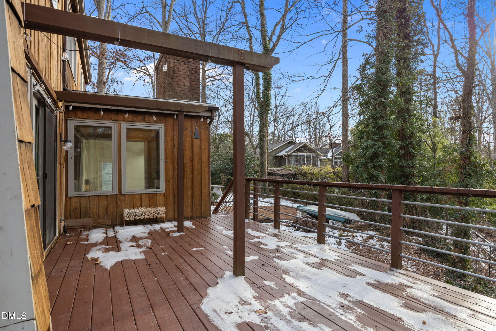 1108 Hemingway Drive Raleigh, NC 27609 - Photo 52 of 68 Spacious wrap-around deck overlooking the private wooded lot