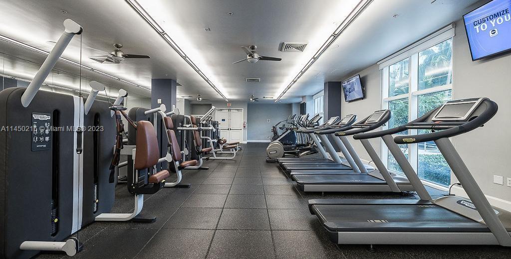 2001 Biscayne Boulevard, Unit 2104 Miami, FL 33137 - Photo 15 of 17 a view of gym