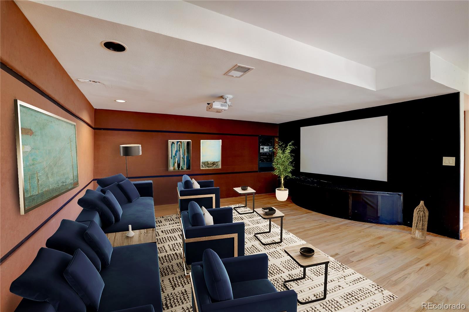 8844 South Forrest Drive Highlands Ranch, CO 80126 - Photo 28 of 40 a living room with furniture and a flat screen tv