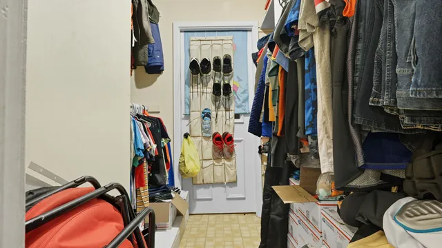 a view of a brick house with front door