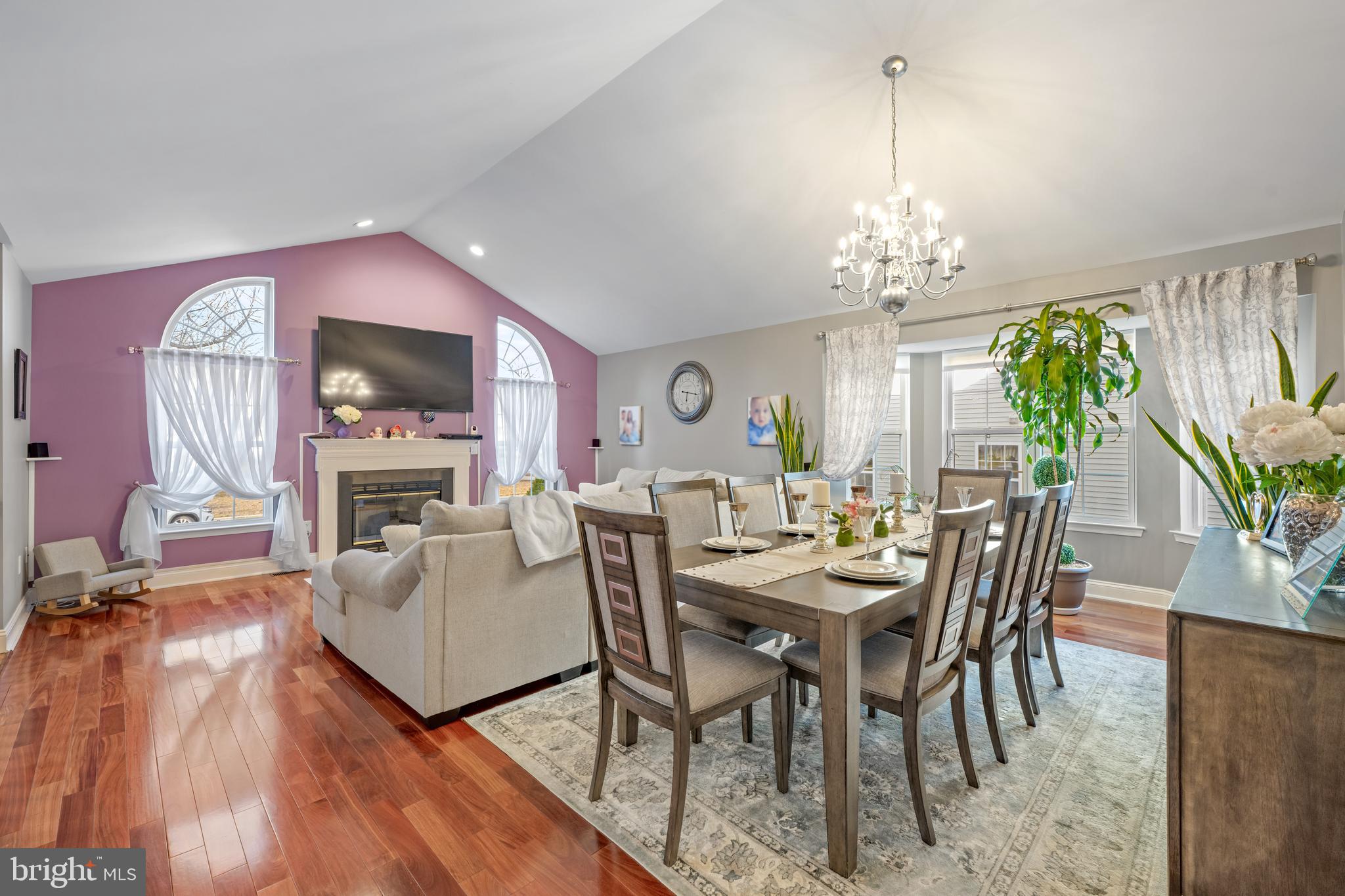 11 Frederick Street Sicklerville, NJ 08081 - Photo 11 of 57 a view of a dining room with furniture a chandelier and wooden floor