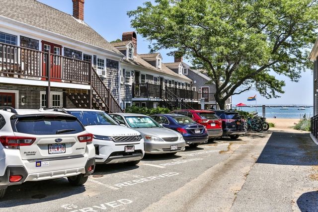 a view of a large white building