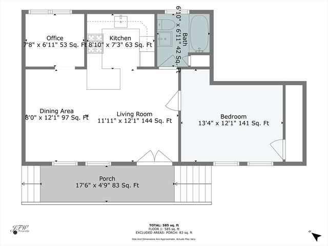 a bedroom with furniture and a large window