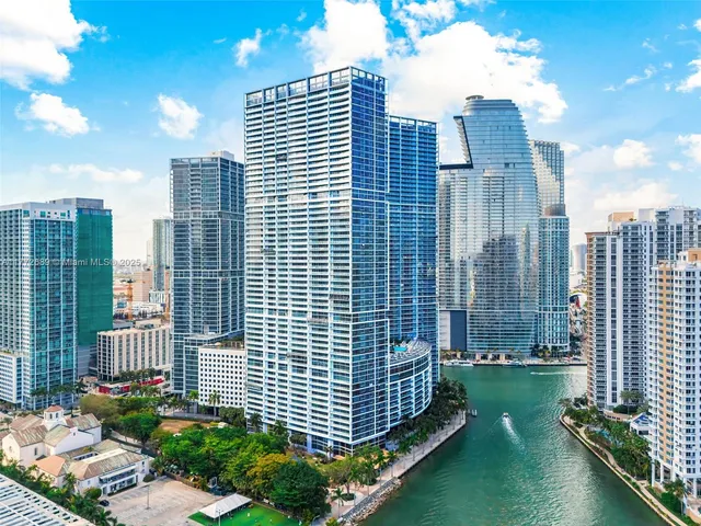 a view of a city with tall buildings