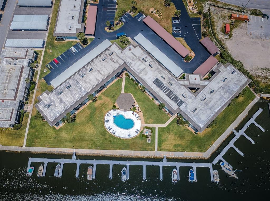 5157 Silent Loop, Unit 301 New Port Richey, FL 34652 - Photo 58 of 71 an aerial view of a house