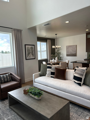 2011 West 1150 South, Unit 1042 Payson, UT 84651 - Photo 24 of 39 Photos are of model home.Open-concept living area featuring high ceilings, recessed lighting, and large windows