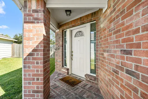 a front view of a building