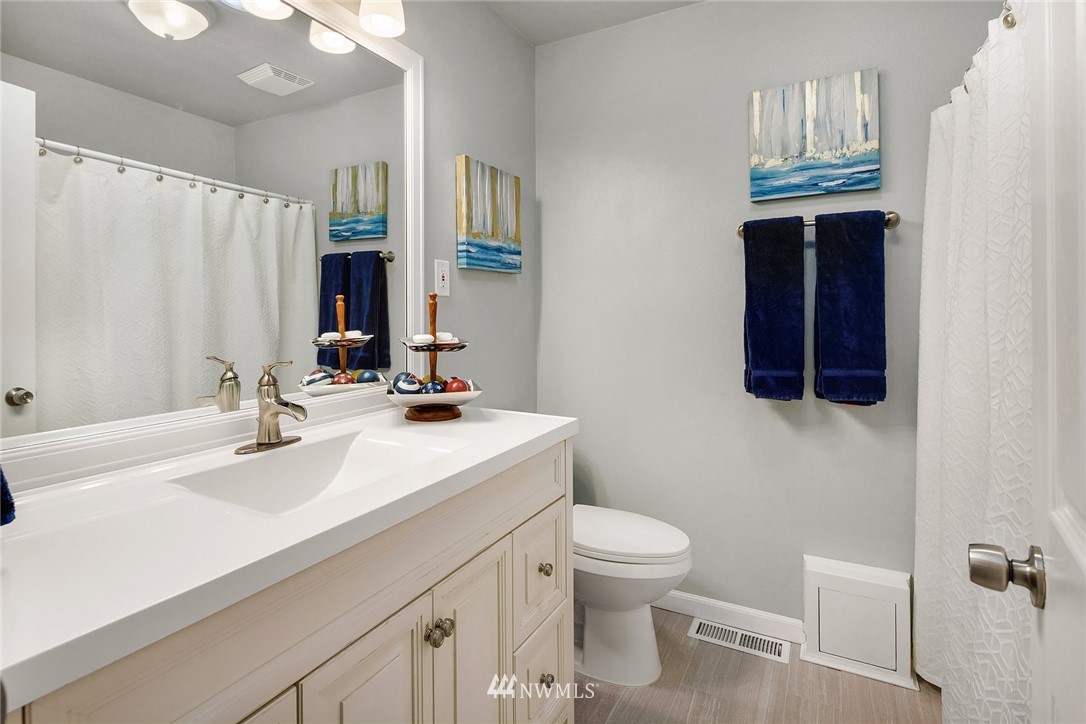27819 Southeast Issaquah-Fall City Road Fall City, WA 98024 - Photo 22 of 39 a bathroom with a sink a toilet and mirror