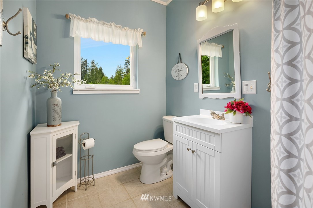 27819 Southeast Issaquah-Fall City Road Fall City, WA 98024 - Photo 35 of 39 a bathroom with a toilet sink and mirror