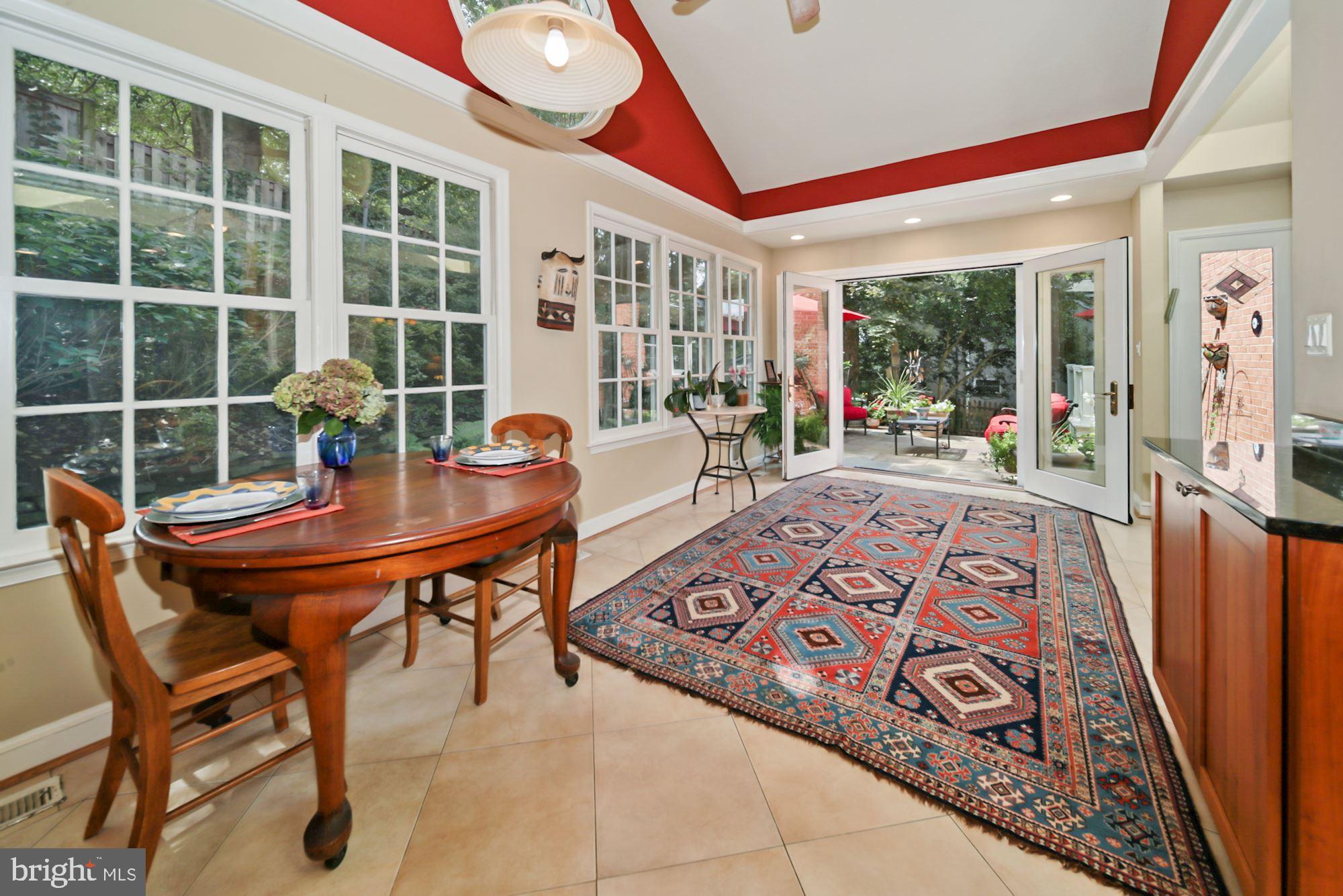 6002 Winnebago Road Bethesda, MD 20816 - Photo 15 of 54 Sunroom toward patio