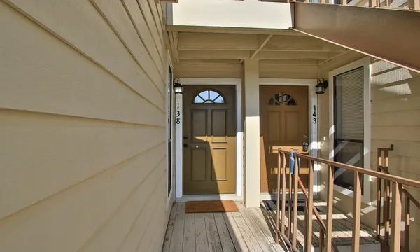 a view of a balcony