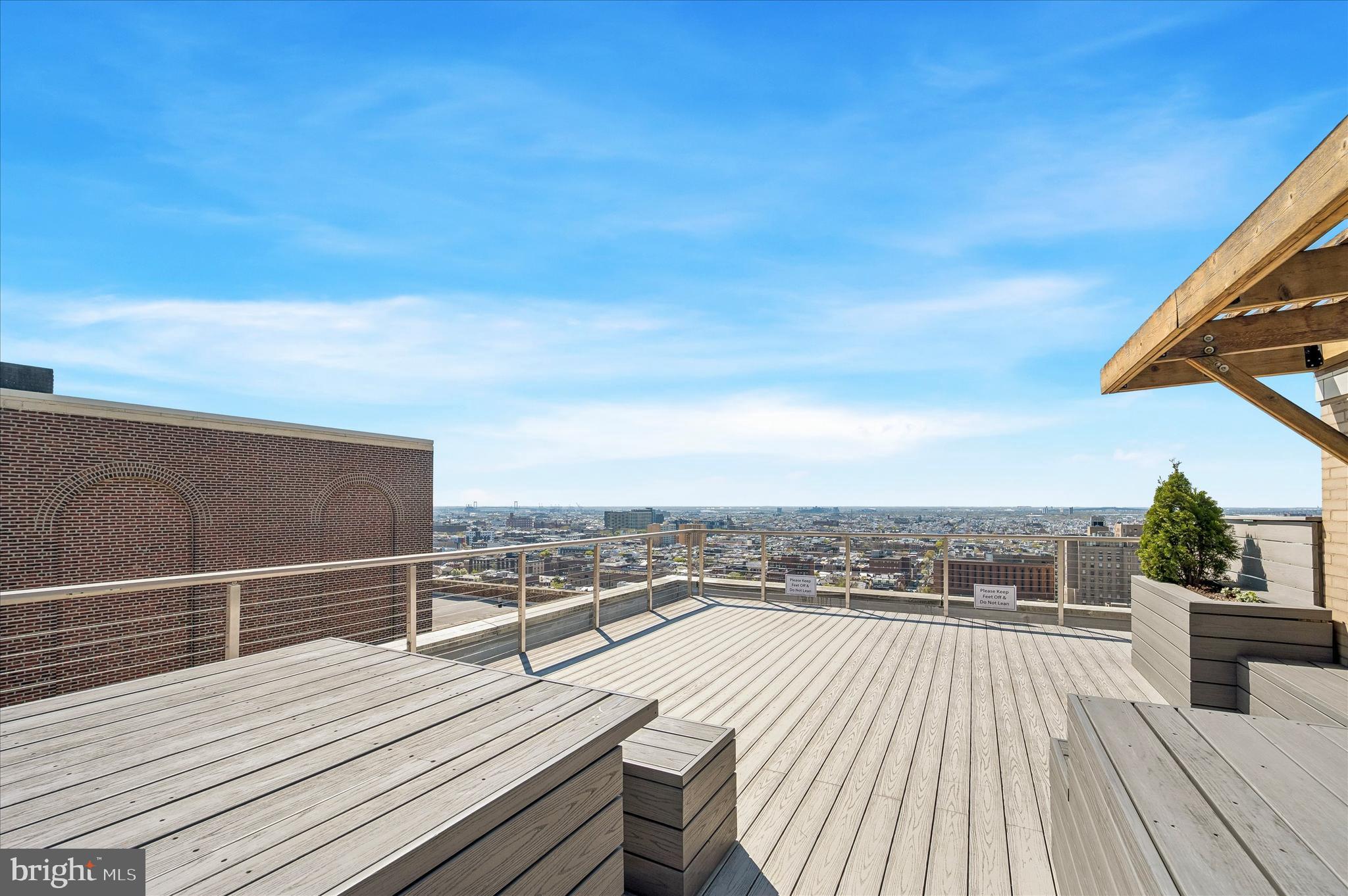 1810 Rittenhouse Square, Unit 2007 Philadelphia, PA 19103 - Photo 22 of 25 a view of roof deck with patio