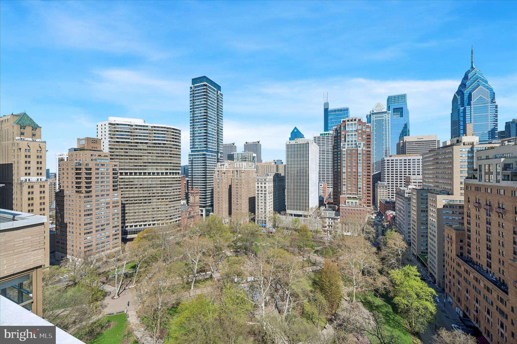 1810 Rittenhouse Square, Unit 2007 Philadelphia, PA 19103 - Photo 25 of 25 a view of city with tall buildings