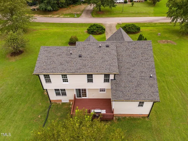 a view of a chairs in a patio