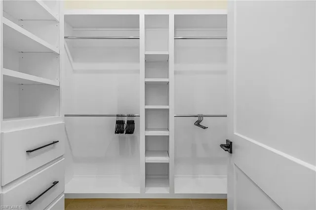 a view of walk in closet