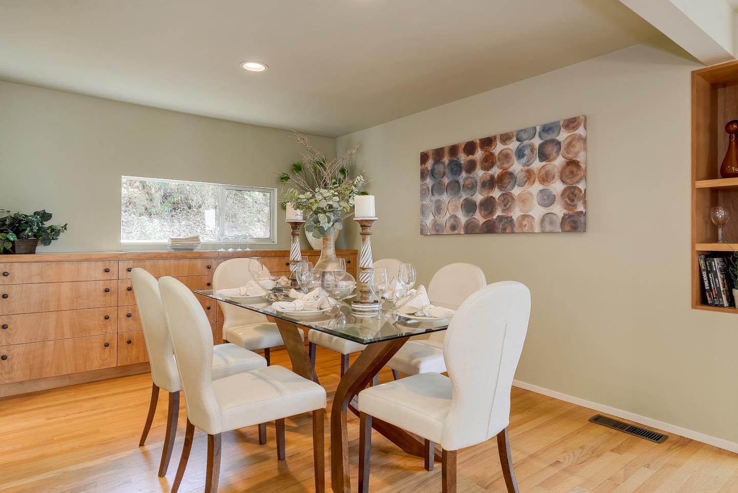 20143 Beatty Ridge Road Los Gatos, CA 95033 - Photo 8 of 21 a view of a dining room with furniture and wooden floor