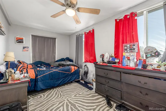 a bedroom with a bed and a bed