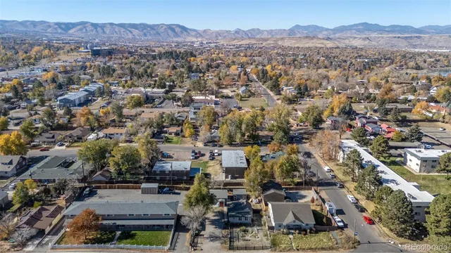 an aerial view of multiple house
