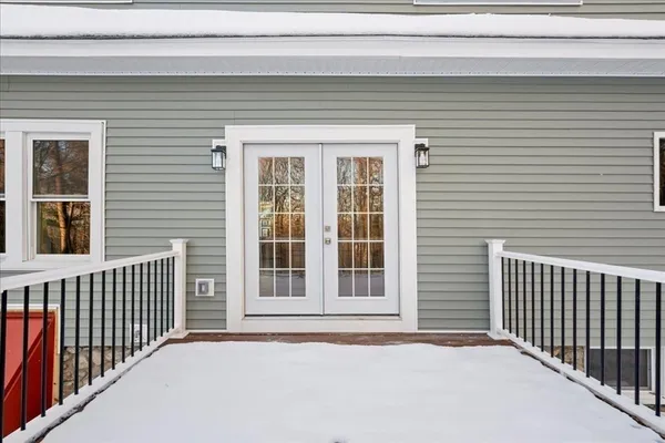 a view of a balcony with a window