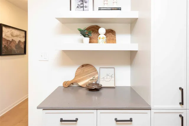 a close view of utility room