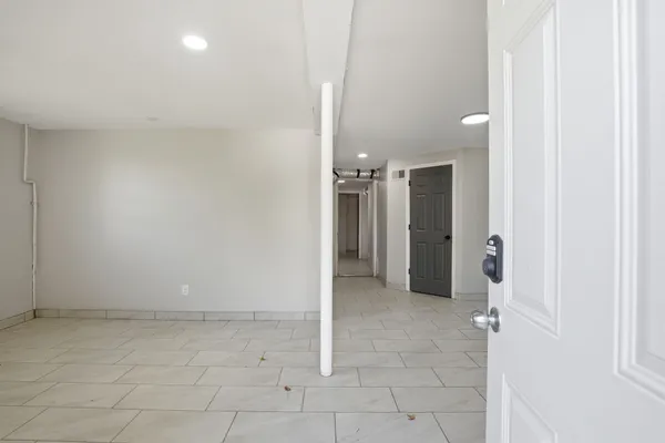 a view of an empty room