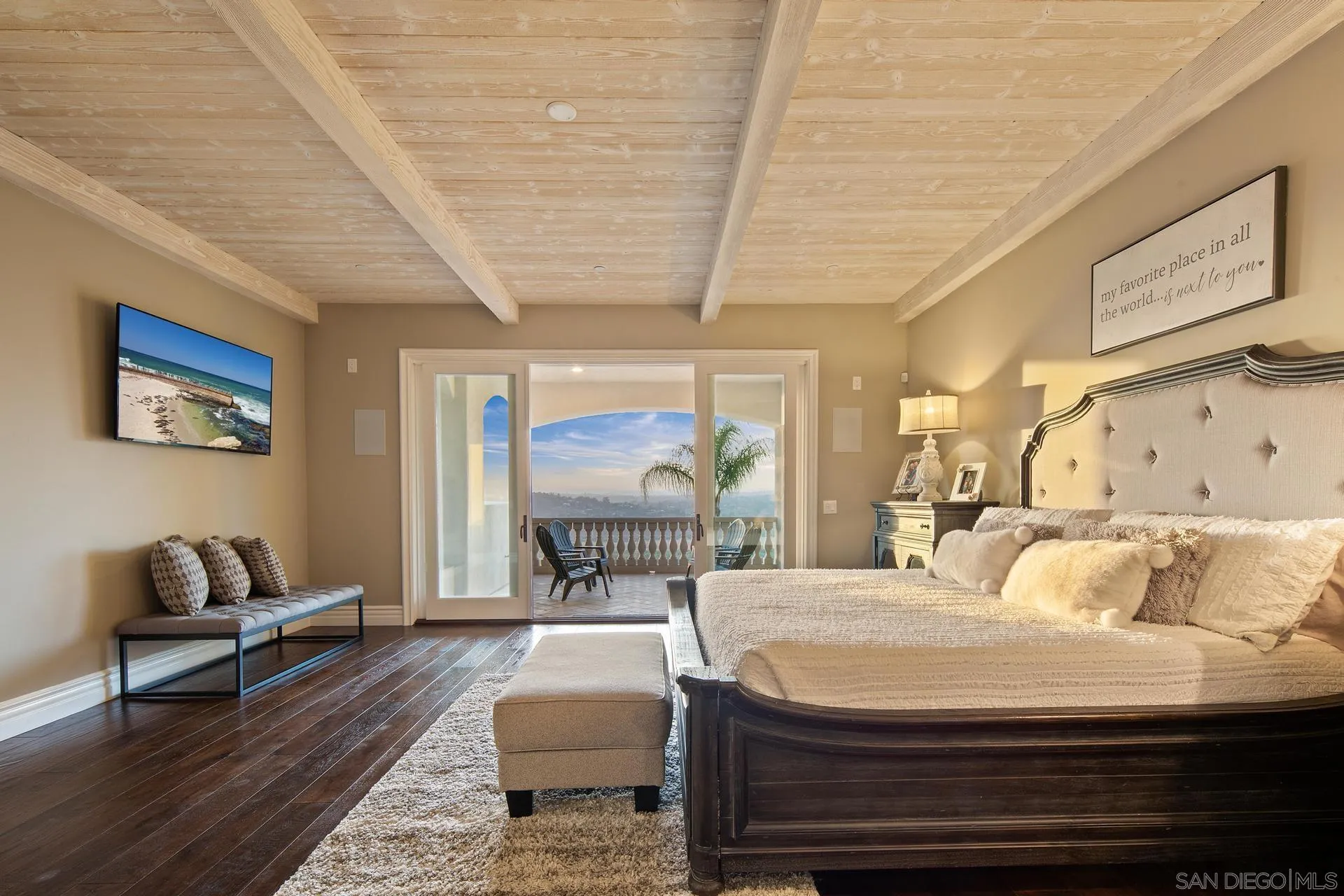 18781 Heritage Drive Poway, CA 92064 - Photo 33 of 69 a bedroom with furniture and a large window