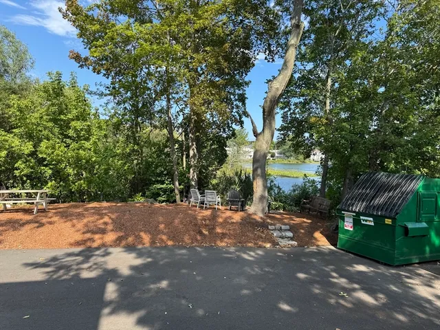a view of road with trees