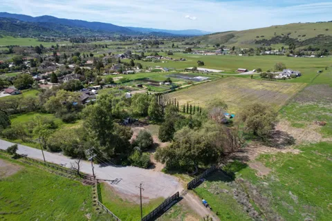 a view of an outdoor space and mountain view