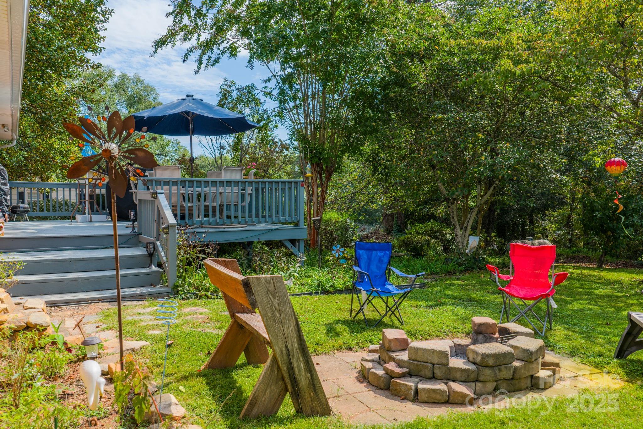 3651 Pea Ridge Road Morganton, NC 28655 - Photo 40 of 43 a view of a backyard with a table and chairs