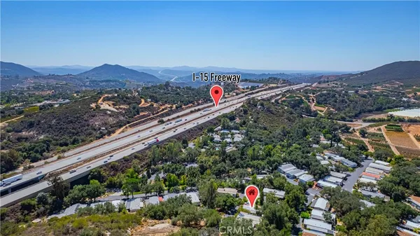 a view of city and mountain