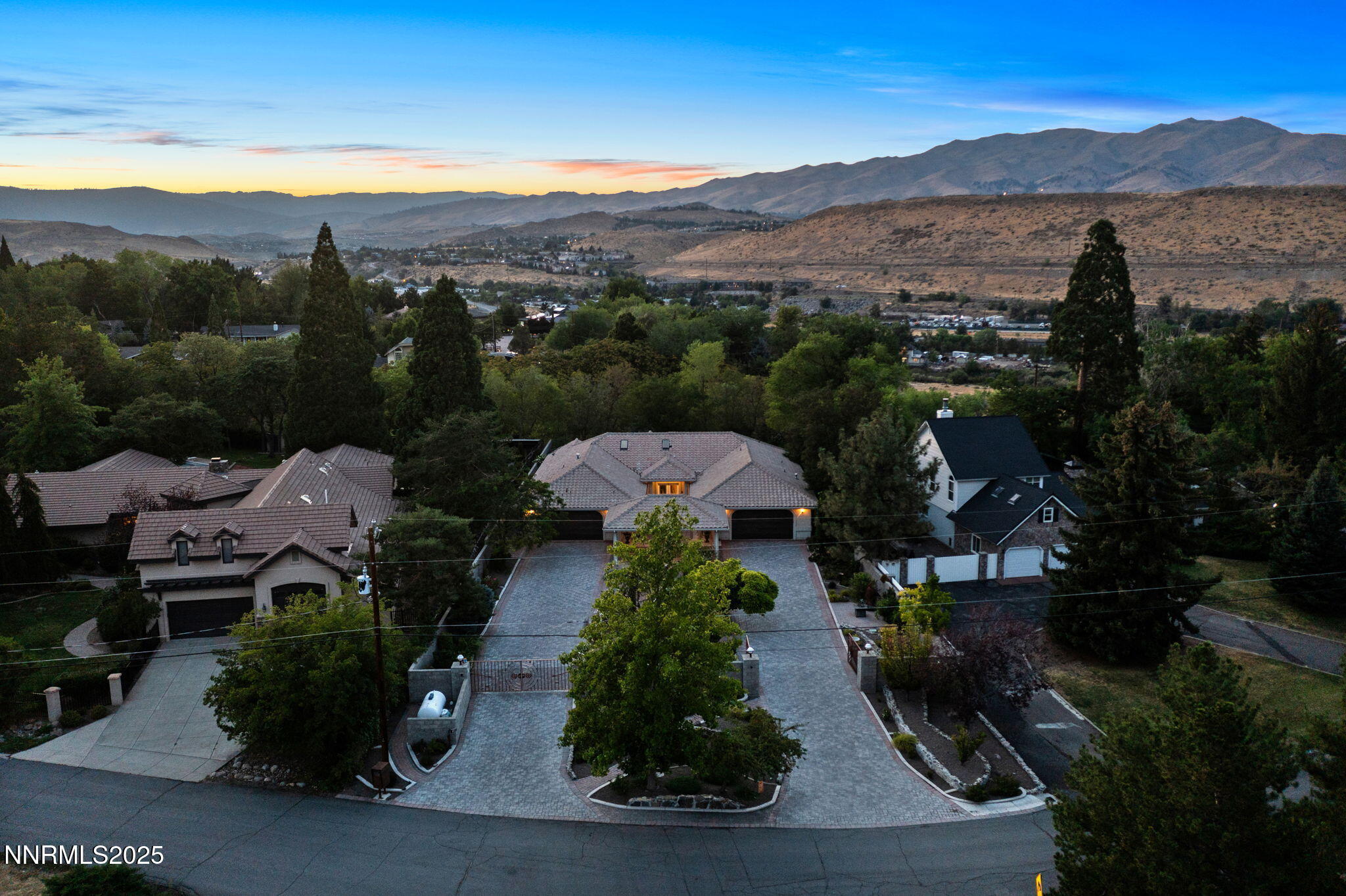 5195 Canyon Drive Reno, NV 89519 - Photo 51 of 69 an aerial view of a house with mountain view