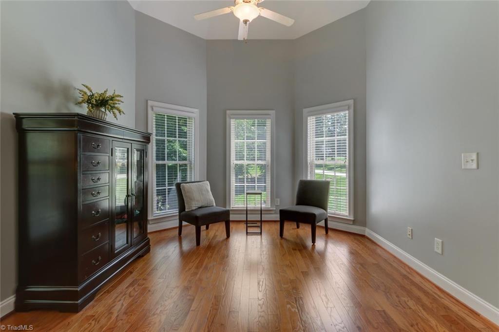 605 Stafford Pointe Court Oak Ridge, NC 27310 - Photo 16 of 30 The sitting area at the end of the owner's bedroom is the perfect place to read a book or to enjoy a morning or evening beverage