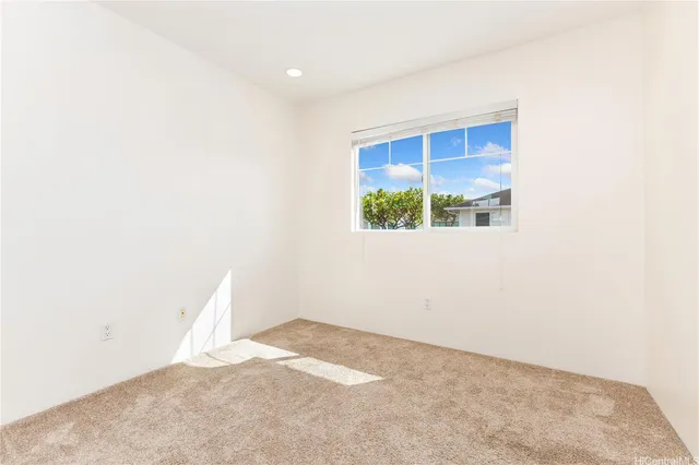 a view of a room with a window