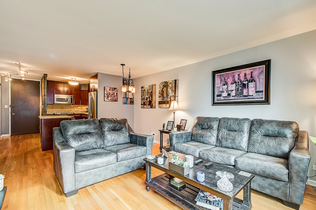 720 West Gordon Terrace, Unit 5B Chicago, IL 60613 - Photo 4 of 20 a living room with furniture and a couch