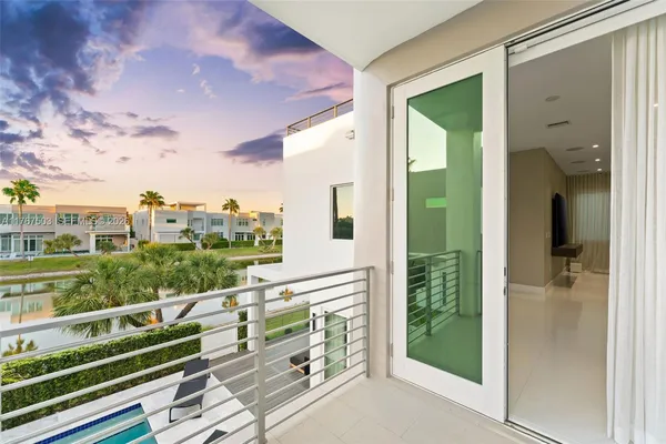 a view of a balcony