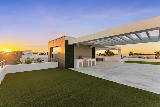 a view of a house with a ocean view