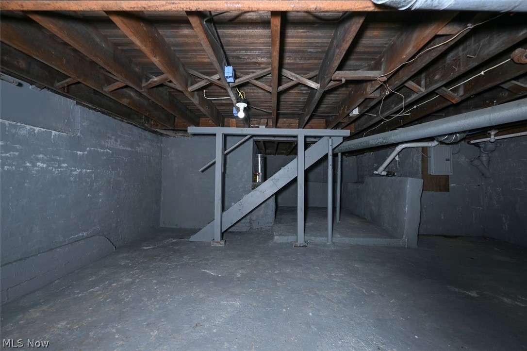 868 North Main Street Akron, OH 44310 - Photo 30 of 30 Unfinished basement with electric panel
