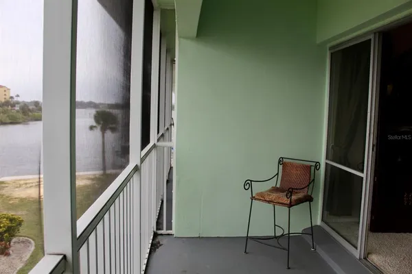 a view of a balcony